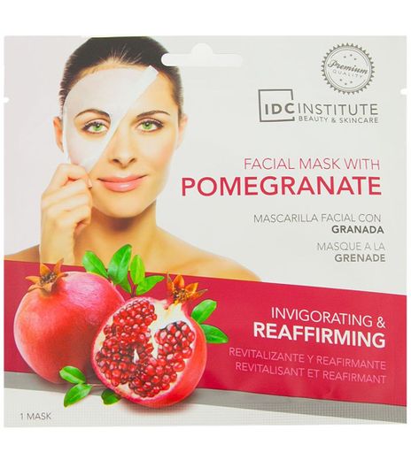 Facial Mask With Pomegranate IDC INSTITUTE Mascarilla facial ...