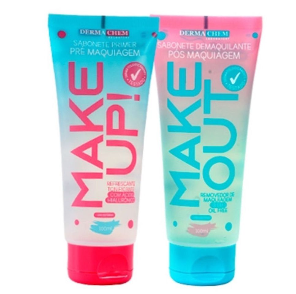 Fashion Confira Kit Sabonete Primer Make Up Pré Maquiagem +  Demaqui