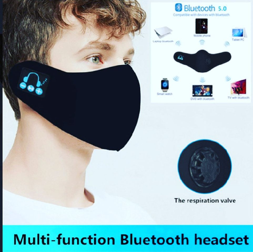 Fashion Máscara COVID-19 com bluetooth 