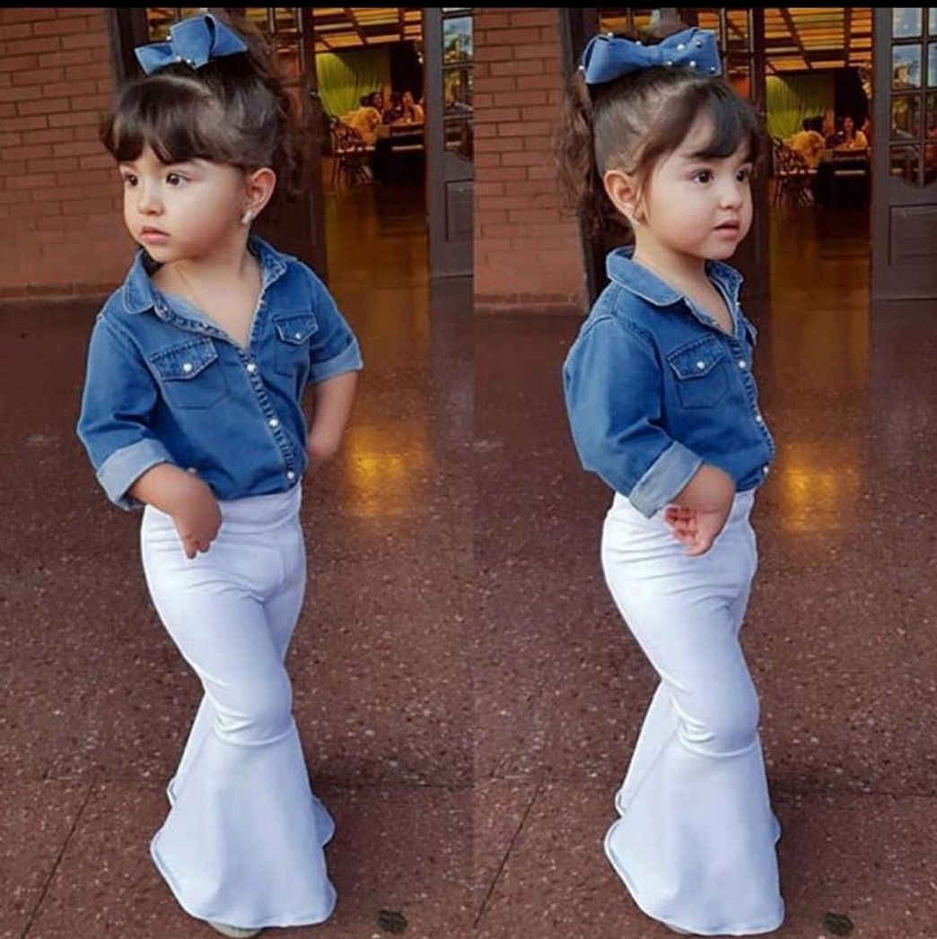 Social Bebê recém-nascido Infantil Meninos Meninas Denim To
