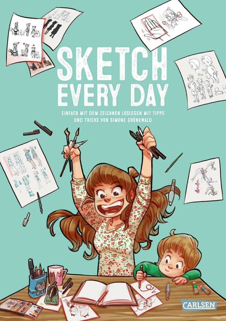 Book Sketch every day by Simone Grünewald en alemán