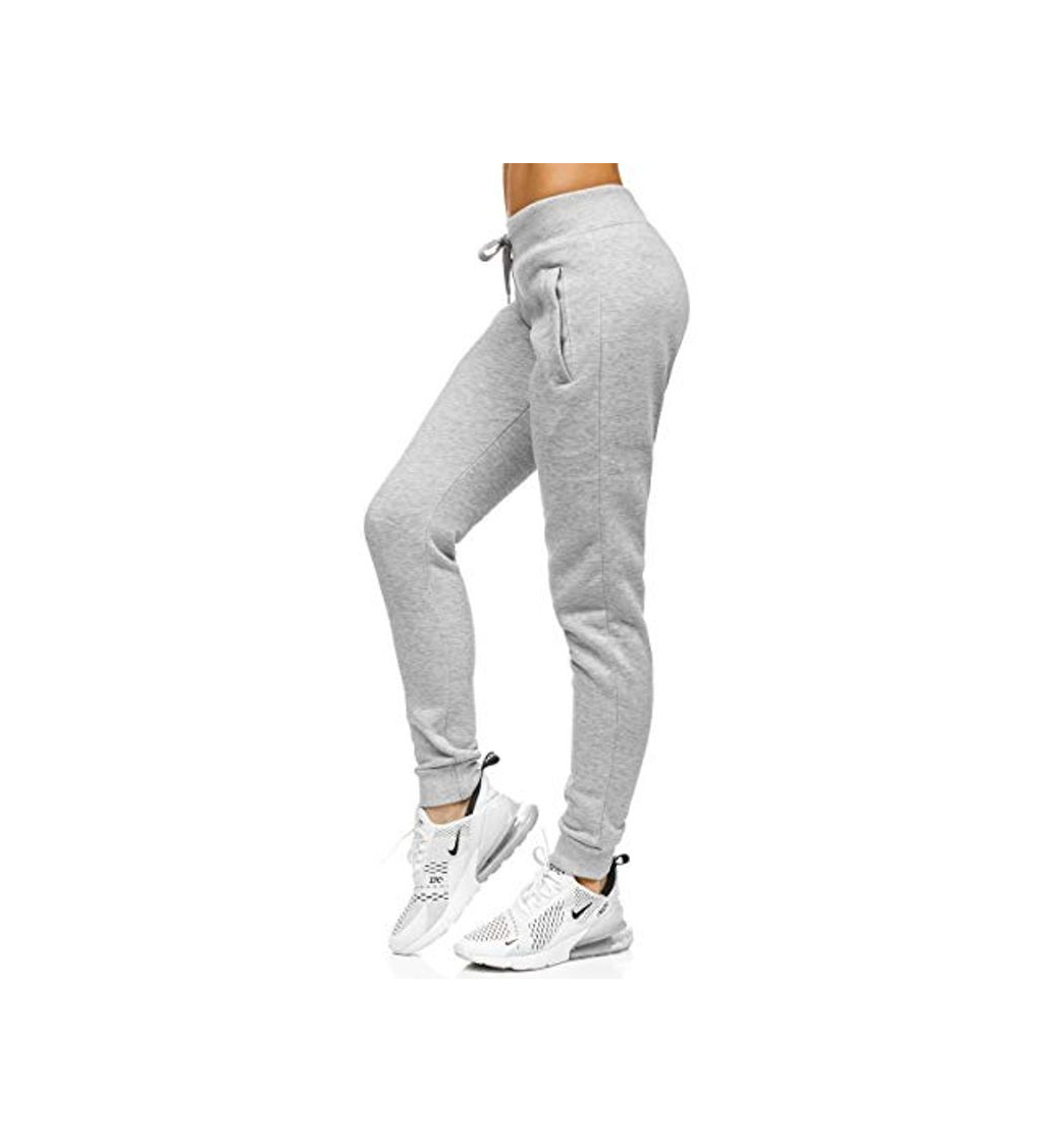 Fashion BOLF Mujer Pantalón Deportivo Pantalón de Chándal Largos Jogger Pantalones de Algodón