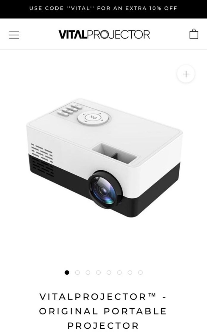 VitalProjector | Mini Portable Pocket Projector | Take it Everywhere!
