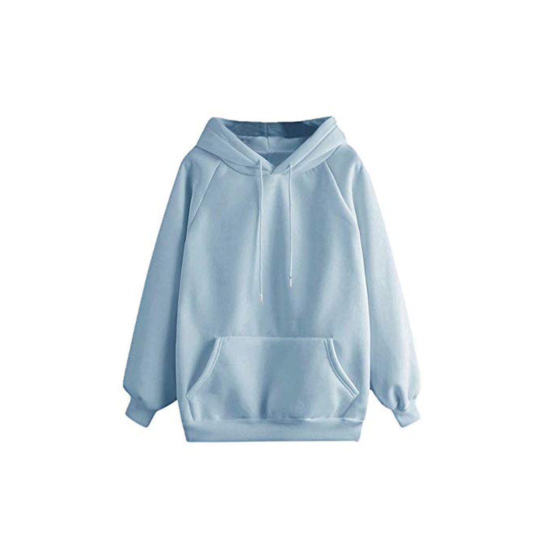 Fashion Las mujeres Sudaderas Otoño Casual Color Sólido Sudadera con Capucha Bolsillo Manga Larga Sudadera Sudadera Pastel Ropa