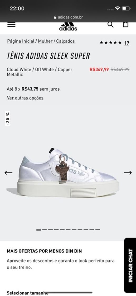 Moda TÊNIS ADIDAS SLEEK SUPER