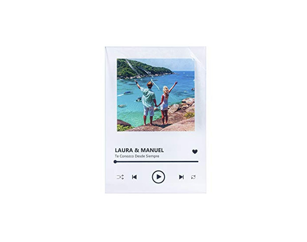 Social Oedim Placa Metacrilato Música Spotify Personalizado