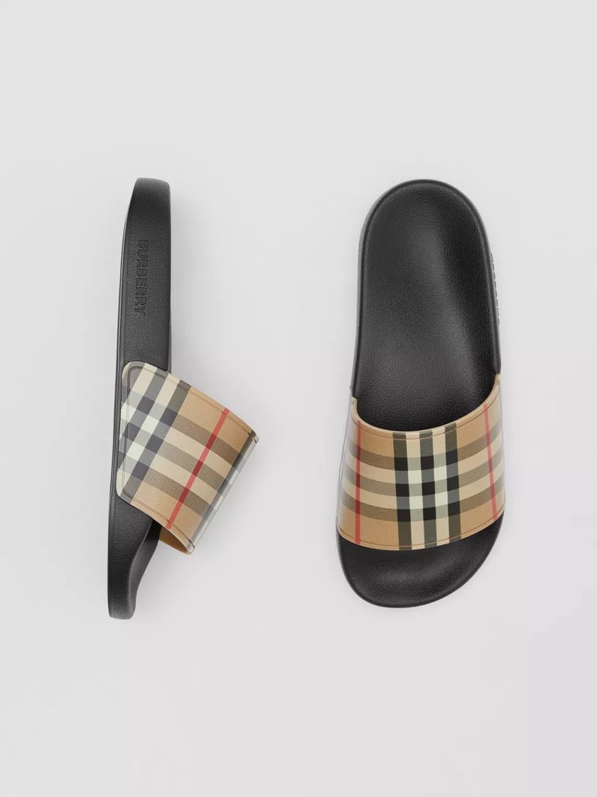 Social Chinelos em Vintage Check Burberry 260
