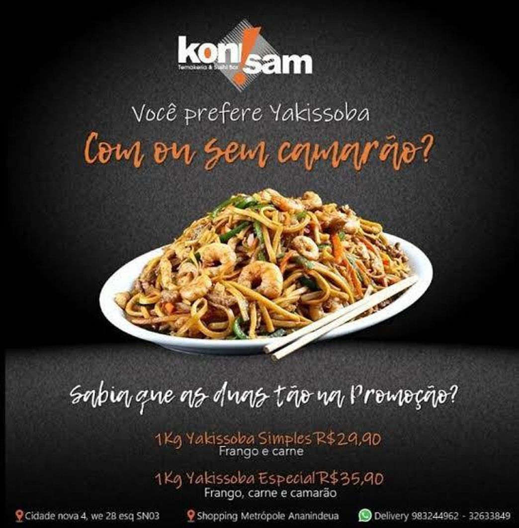 Restaurantes KoniSam | Temakeria e Sushi Bar.