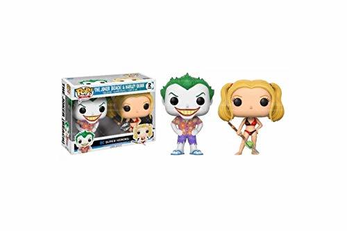 Game Funko- DC-2 Pack-Beach Joker & Harley Set Figurinas de Vinilo