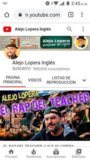 Alejo Lopera Inglés - YouTube