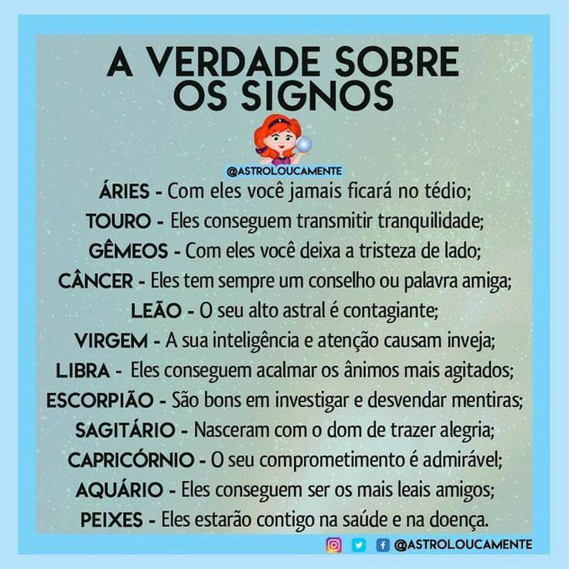 Fashion A verdade sobre os signos