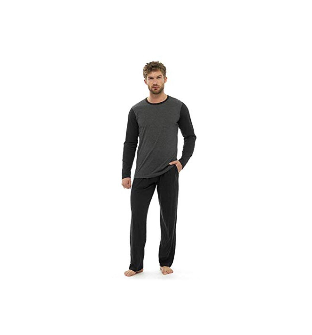 Product Pijama Hombre Invierno Sudadera Gimnasio 100% Algodón Mangas Largas Set Suave Cómodo