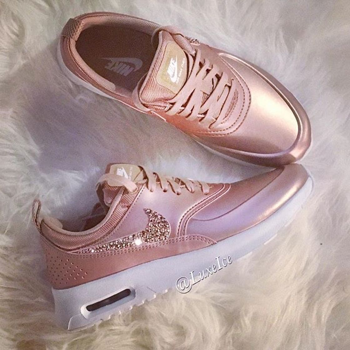 Fashion Tênis rose gold