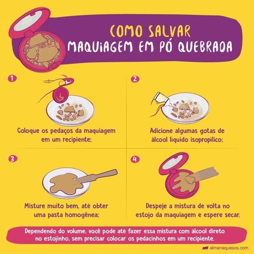 Como salvar o pó que caiu no chão 