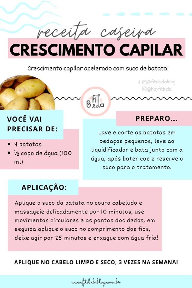 Fashion Crescimento com batatas 🍠