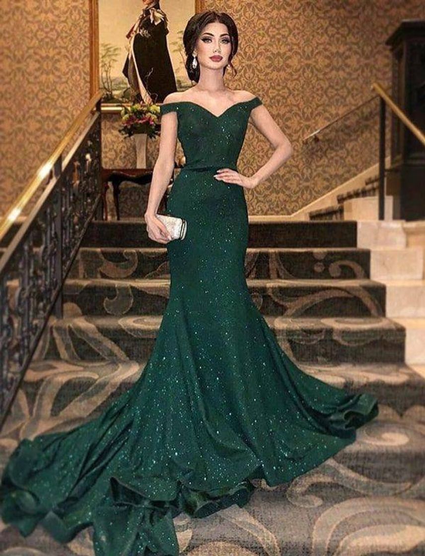 Moda vestido verde 💚