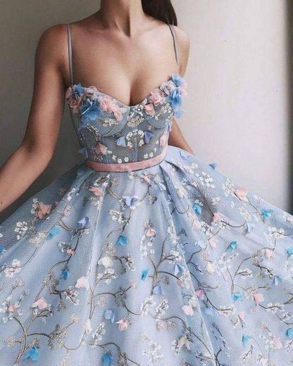 vestido azul delicado 💙