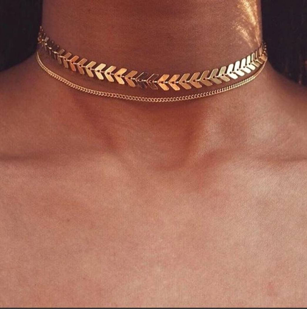 Fashion Choker Atena - Dourado
