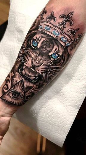  tattoo Leão em 3d 