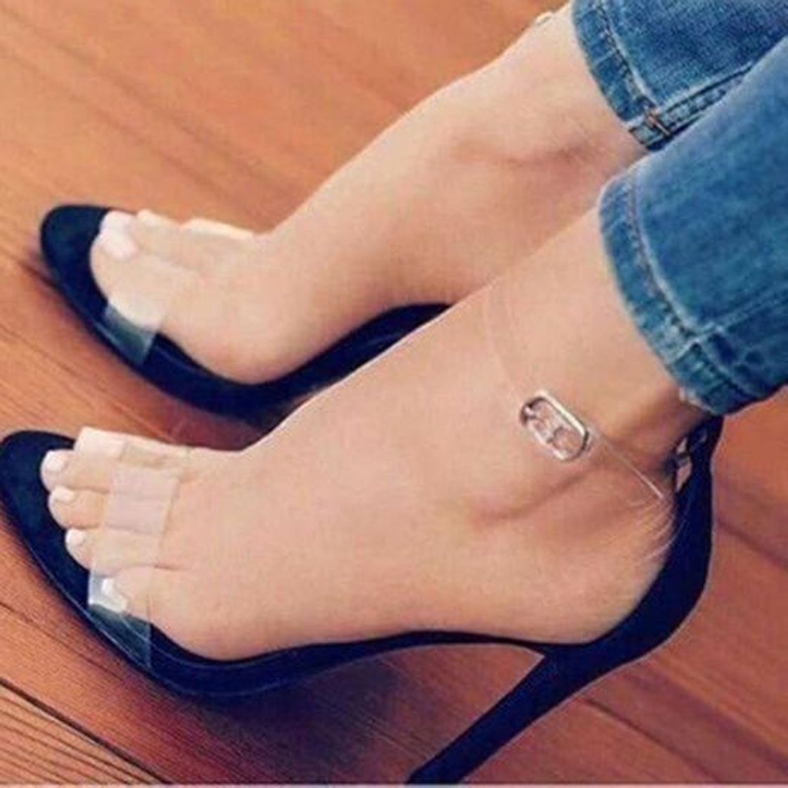 Social Mujer Tacones Altos Sandalias Zapatos Punta Abierta Stileto Transparente Sandalias