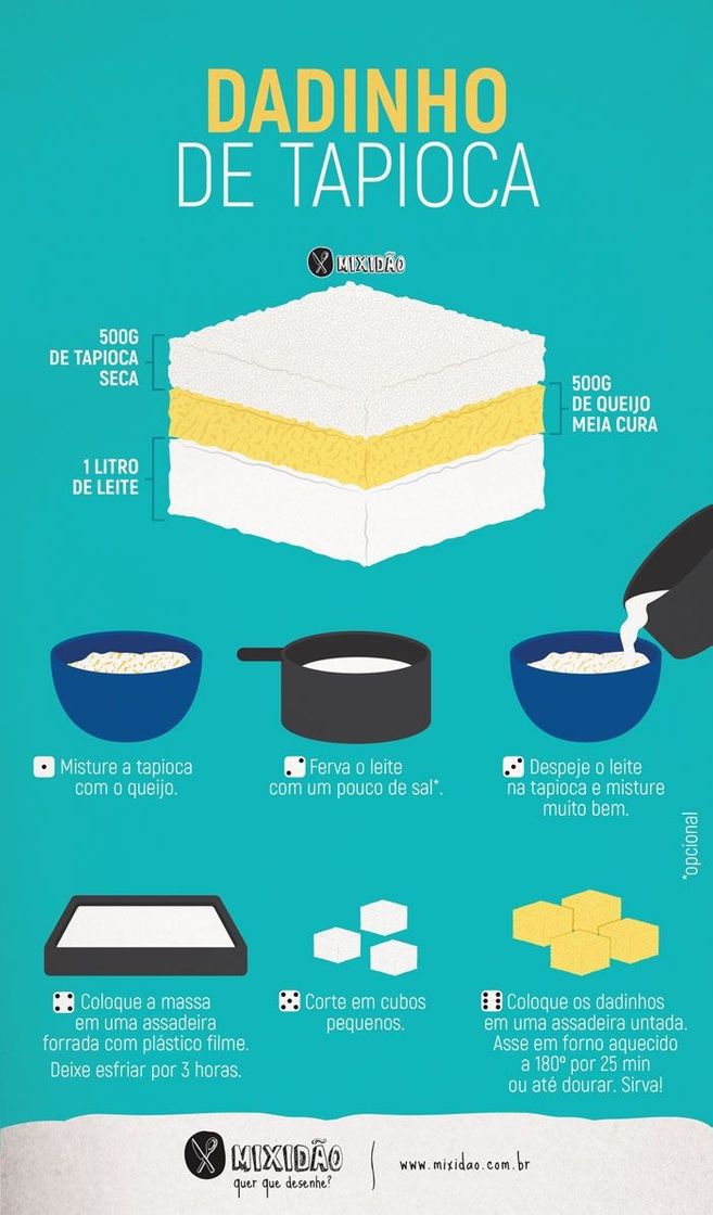 Social Dadinho de tapioca - Receita