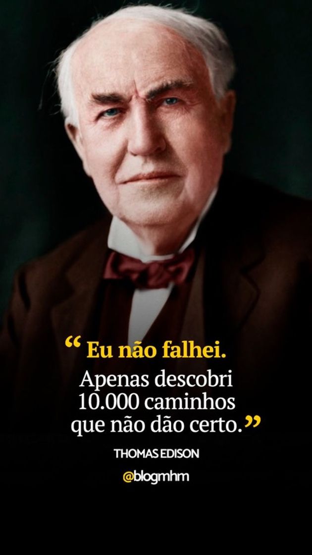 Moda Frase Thomas Edison 