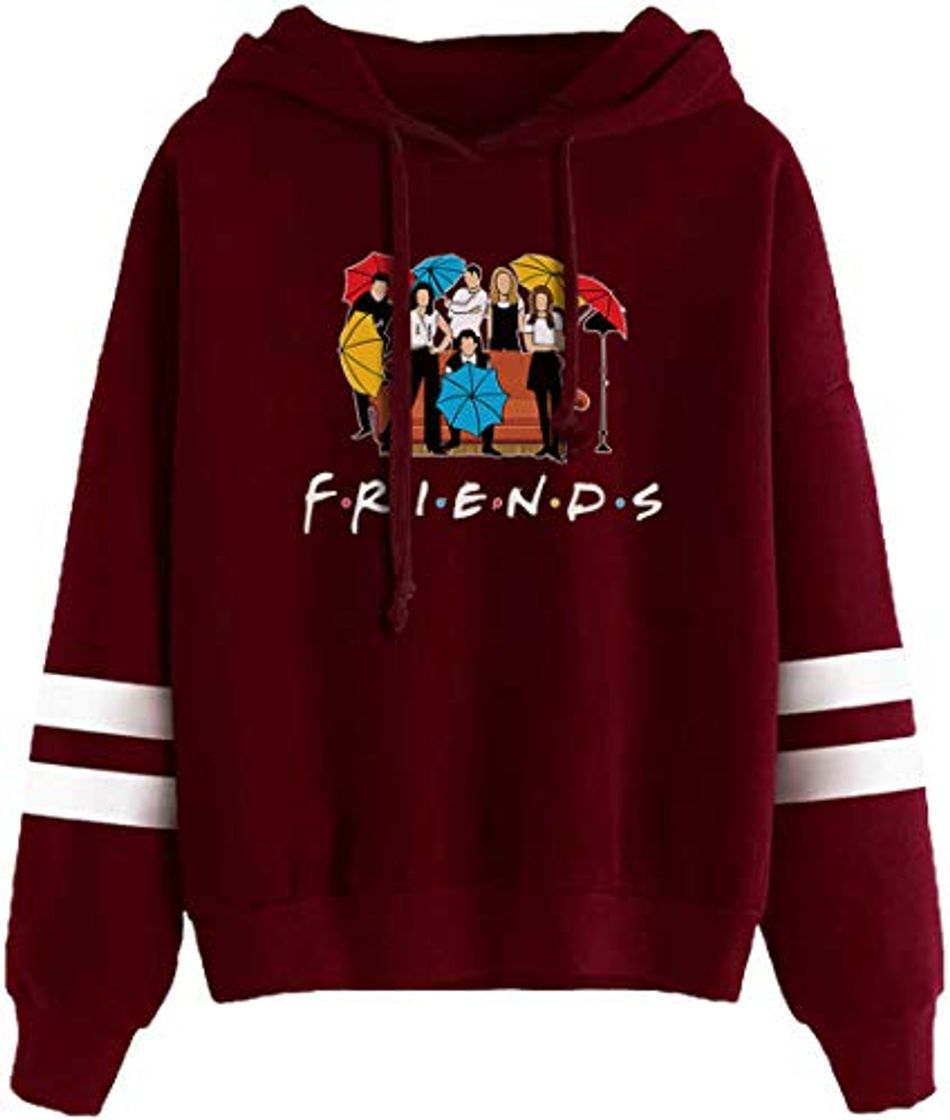 Social FLYCHEN Mujer Sudaderas con Capucha Amigo Sudadera Friends Amigo Programa de televisión