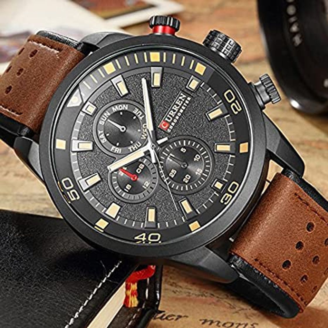 Social CURREN 8250 Sport Men Quartz Watch Moda Simple Relogio Masculino Hombres Relojes