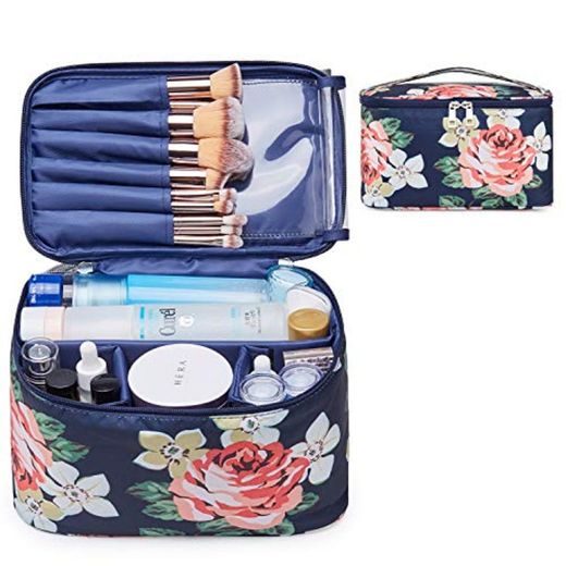 Travel Makeup Bag - Bolsa de maquillaje grande para mujeres y niñas