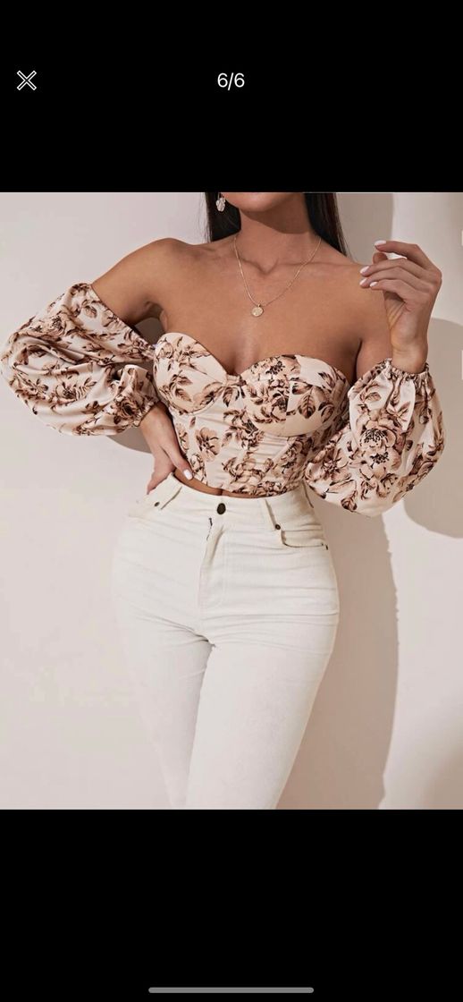 Floral boho top