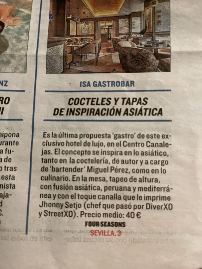 Restaurantes Isa Gastrobar