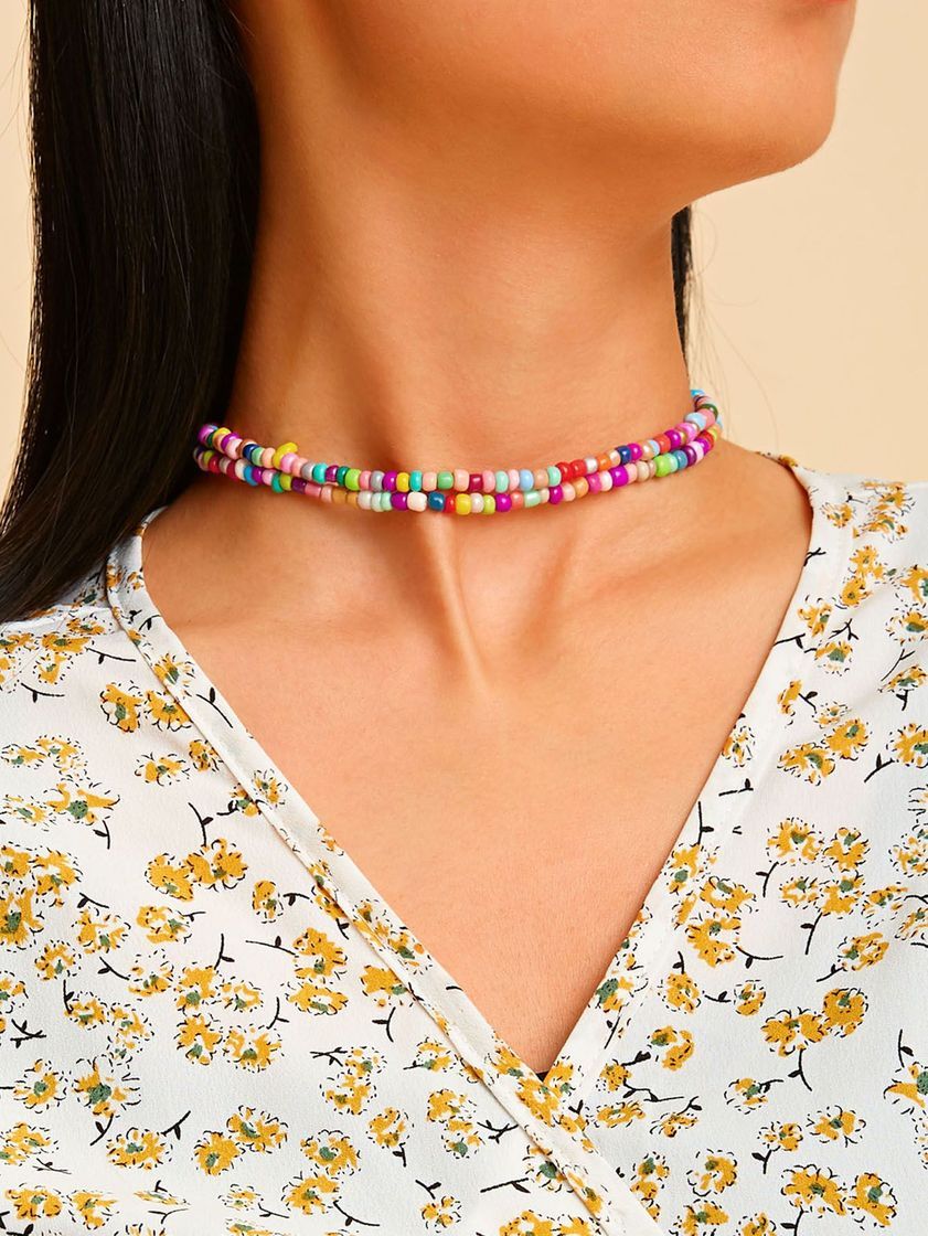 Fashion Choker miçangas Shein