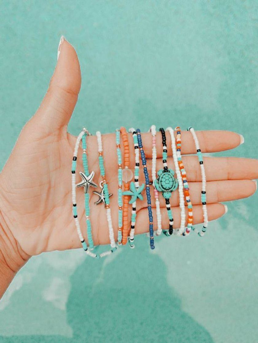 Moda Pulseiras de miçangas VSCO 