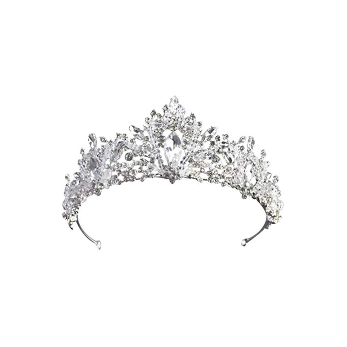 Social FRCOLOR Corona de La Tiara de La Boda Corona Barroca Vintage Novia