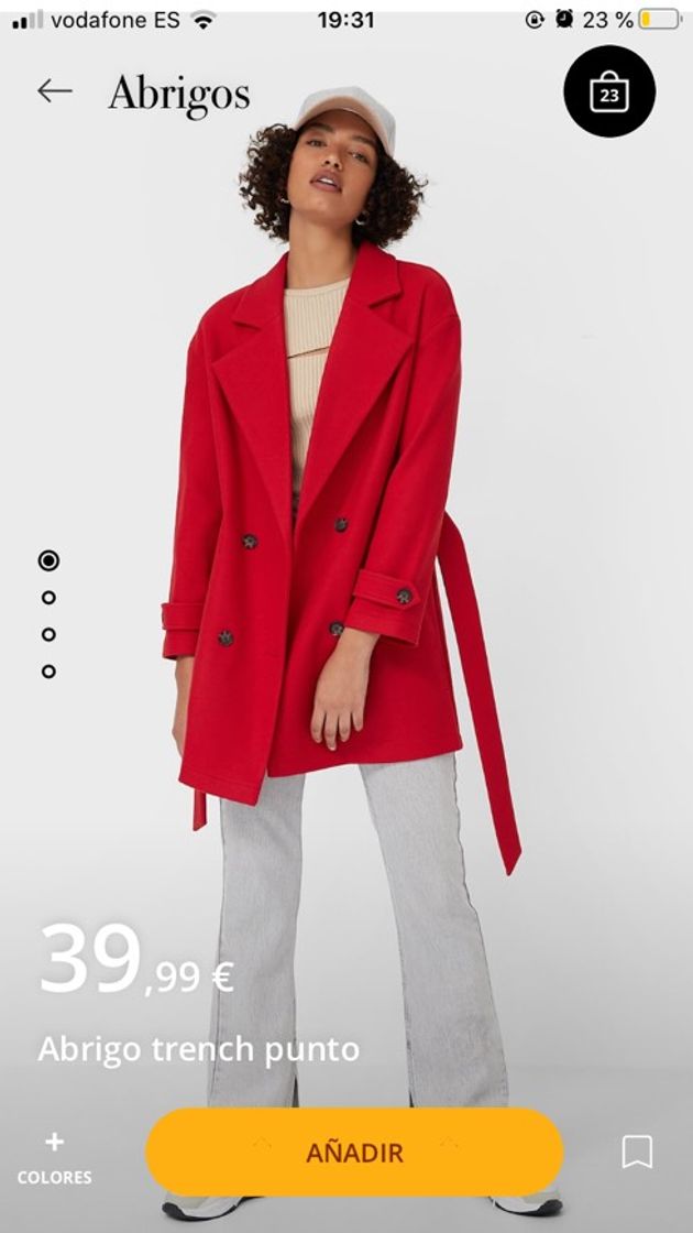 Fashion Abrigo trench punto 