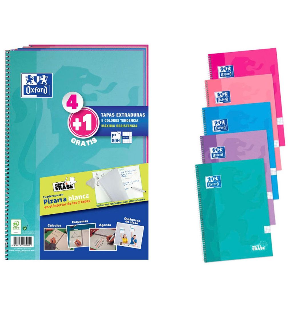 Fashion Cuadernos Oxford color pastel 