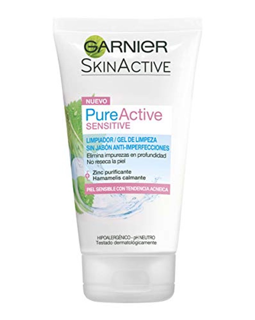Social Garnier Skin Active Pure Active Sensitive Limpiador de poros sin Jabón Anti-Imperfecciones