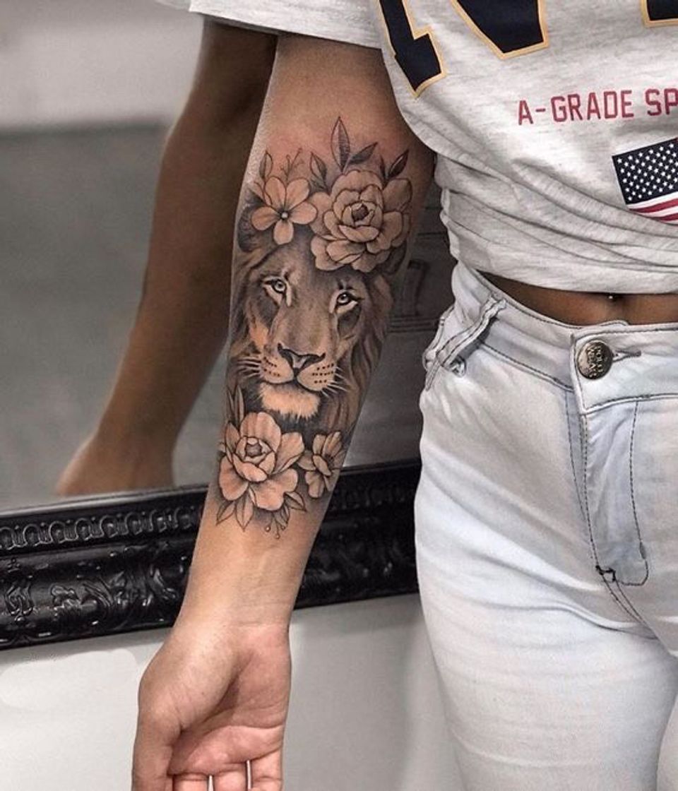 Moda Tatuagem Leão