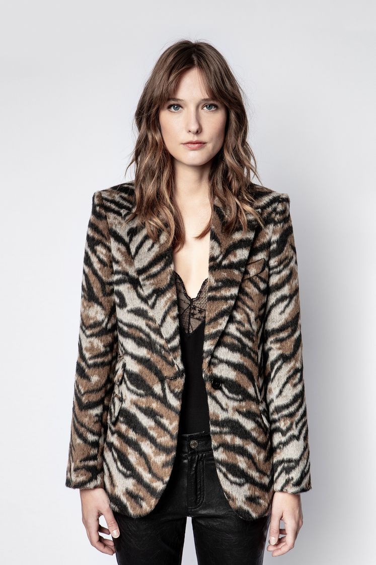 Fashion Venus Soft Tiger Jacket - blazer women