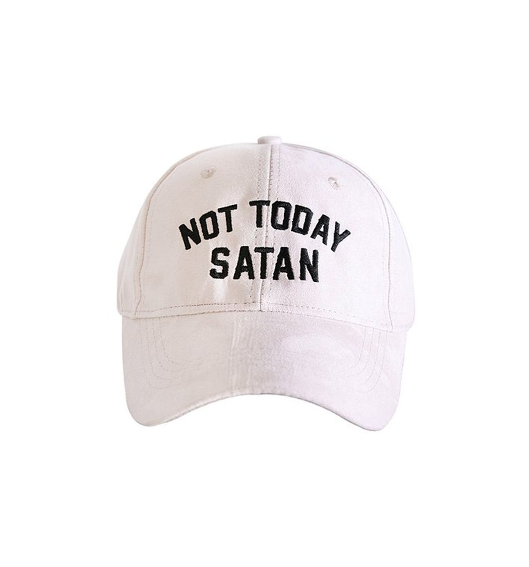 Moda White Not Today Satan Baseball Cap