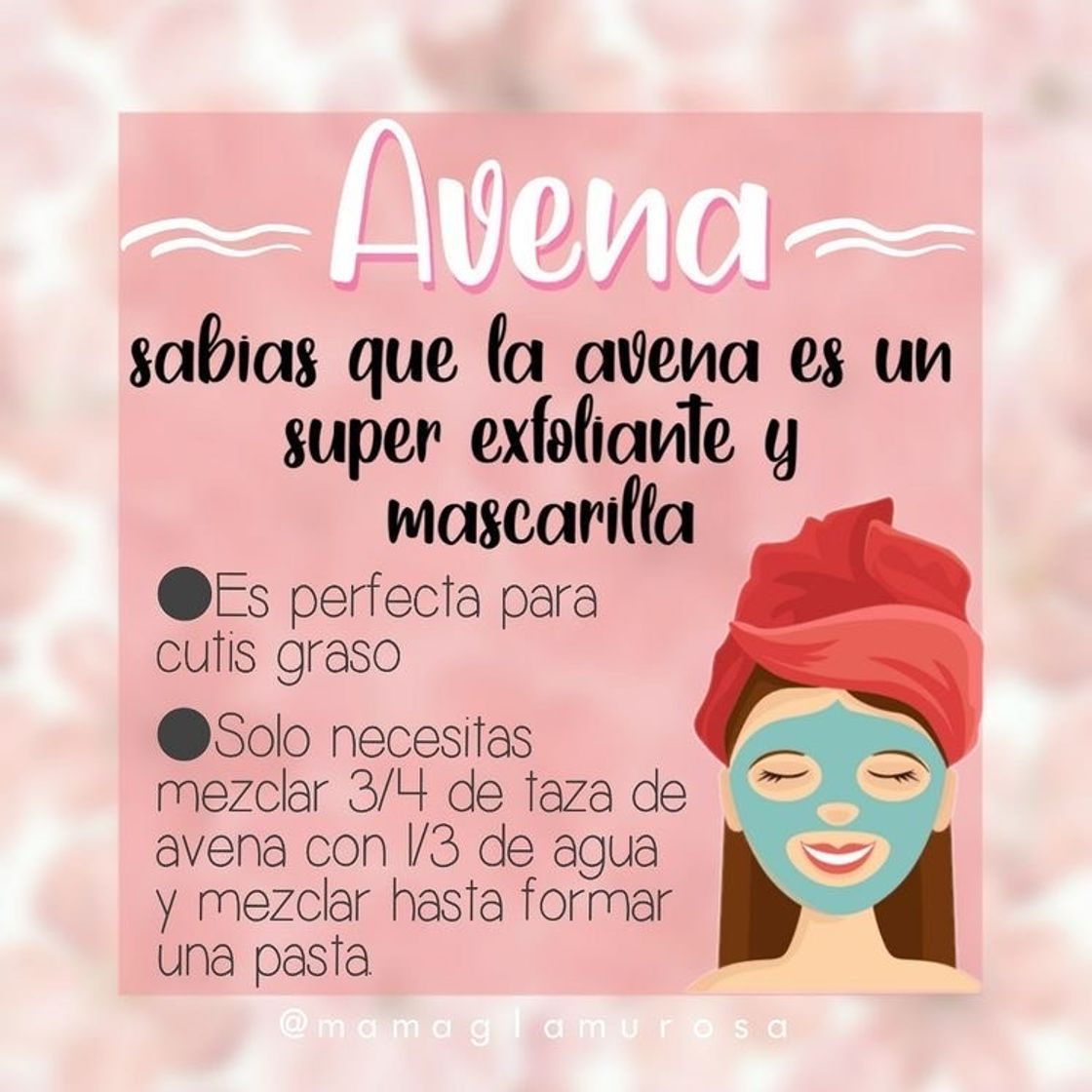 Moda Mascarilla de avena