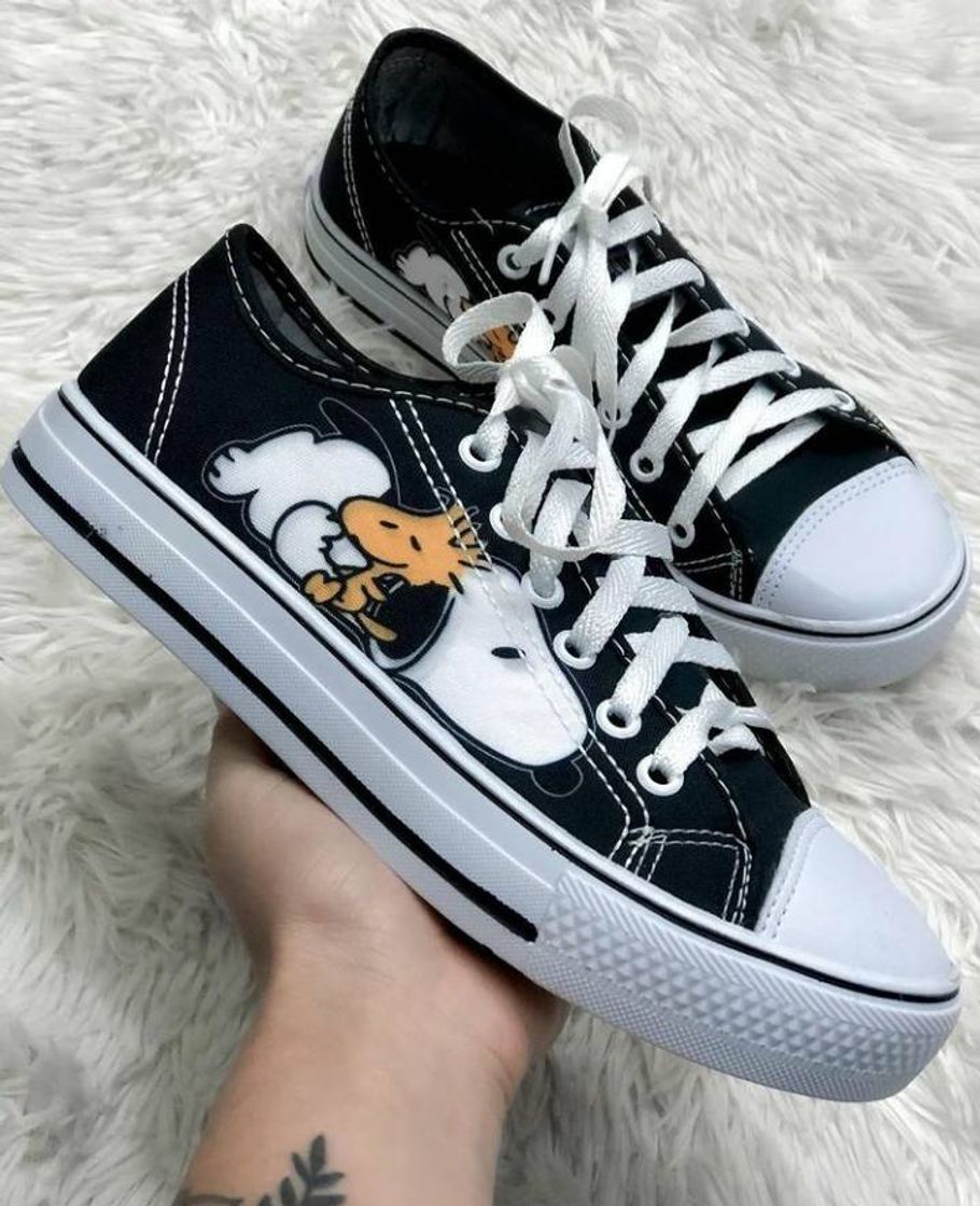 Moda Tênis all star personalizado Snoopy