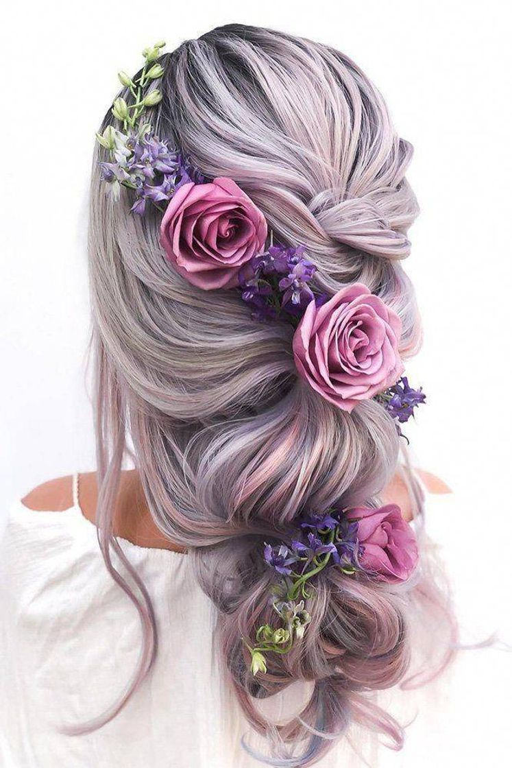 Moda Penteado flores 💐