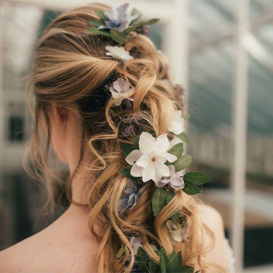 Moda Penteado flores 💐