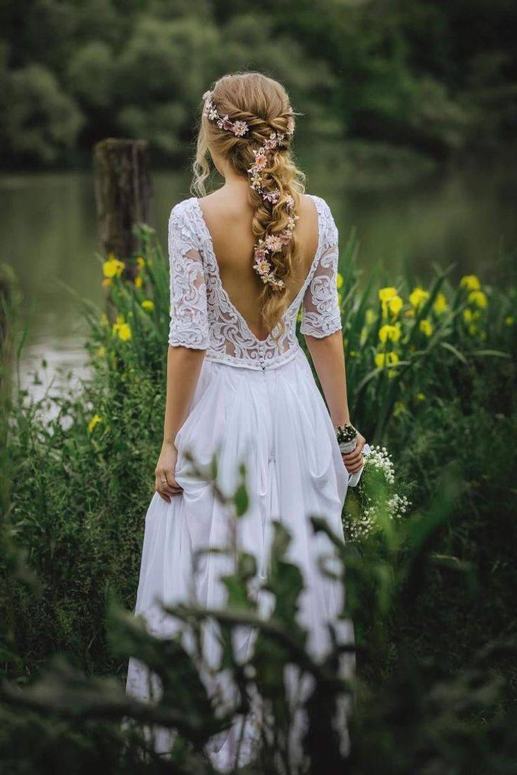 Moda Penteado flores 💐