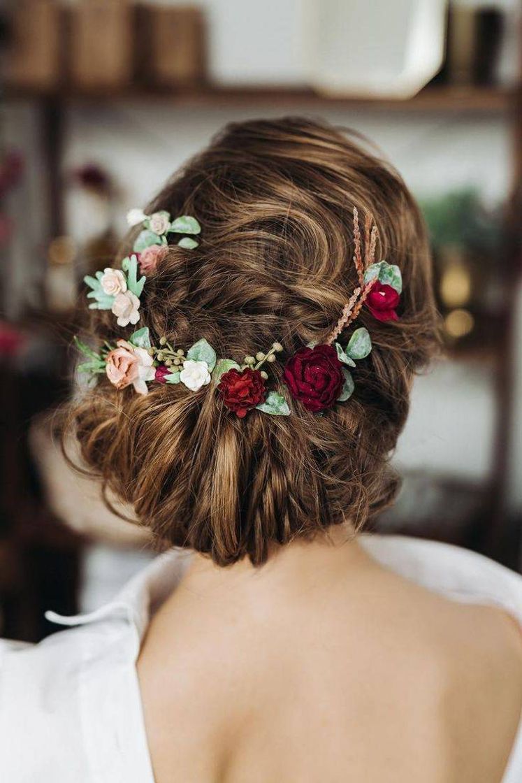 Moda Penteado flores 💐