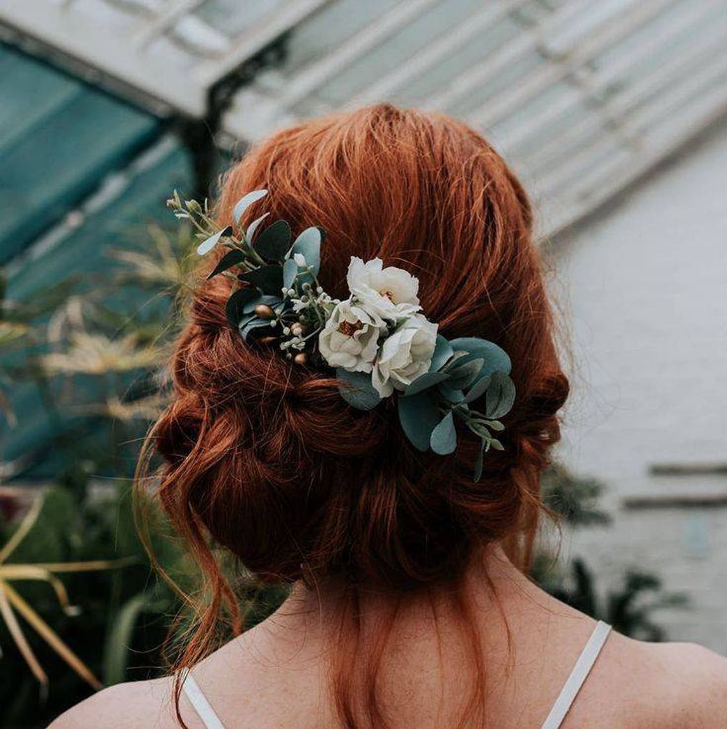 Moda Penteado flores 💐