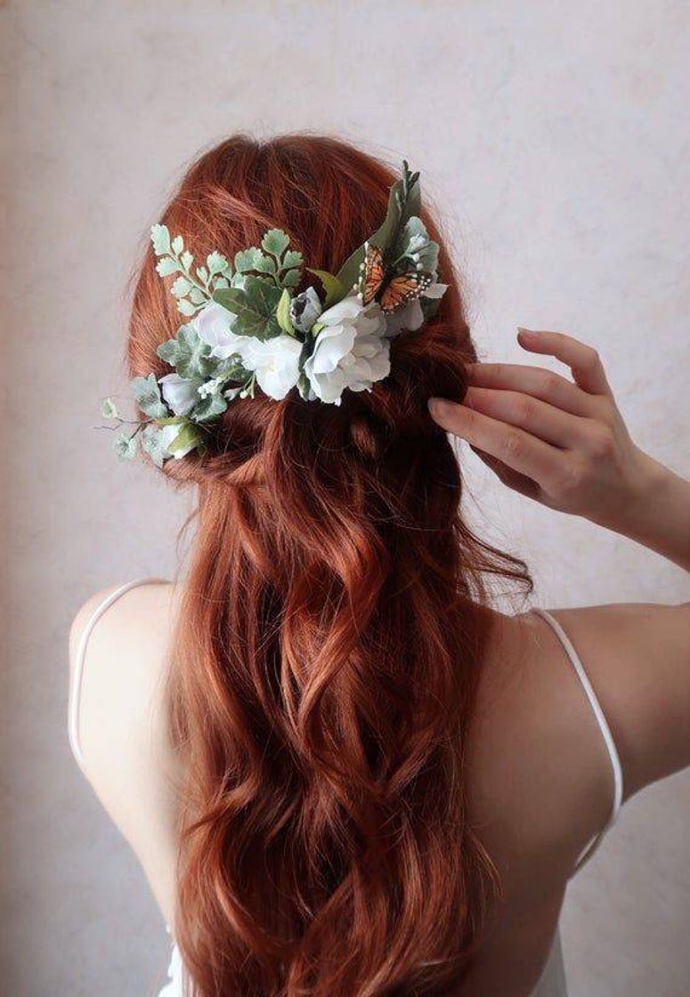 Moda Penteado flores 💐