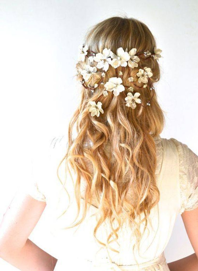 Moda Penteado flores 💐