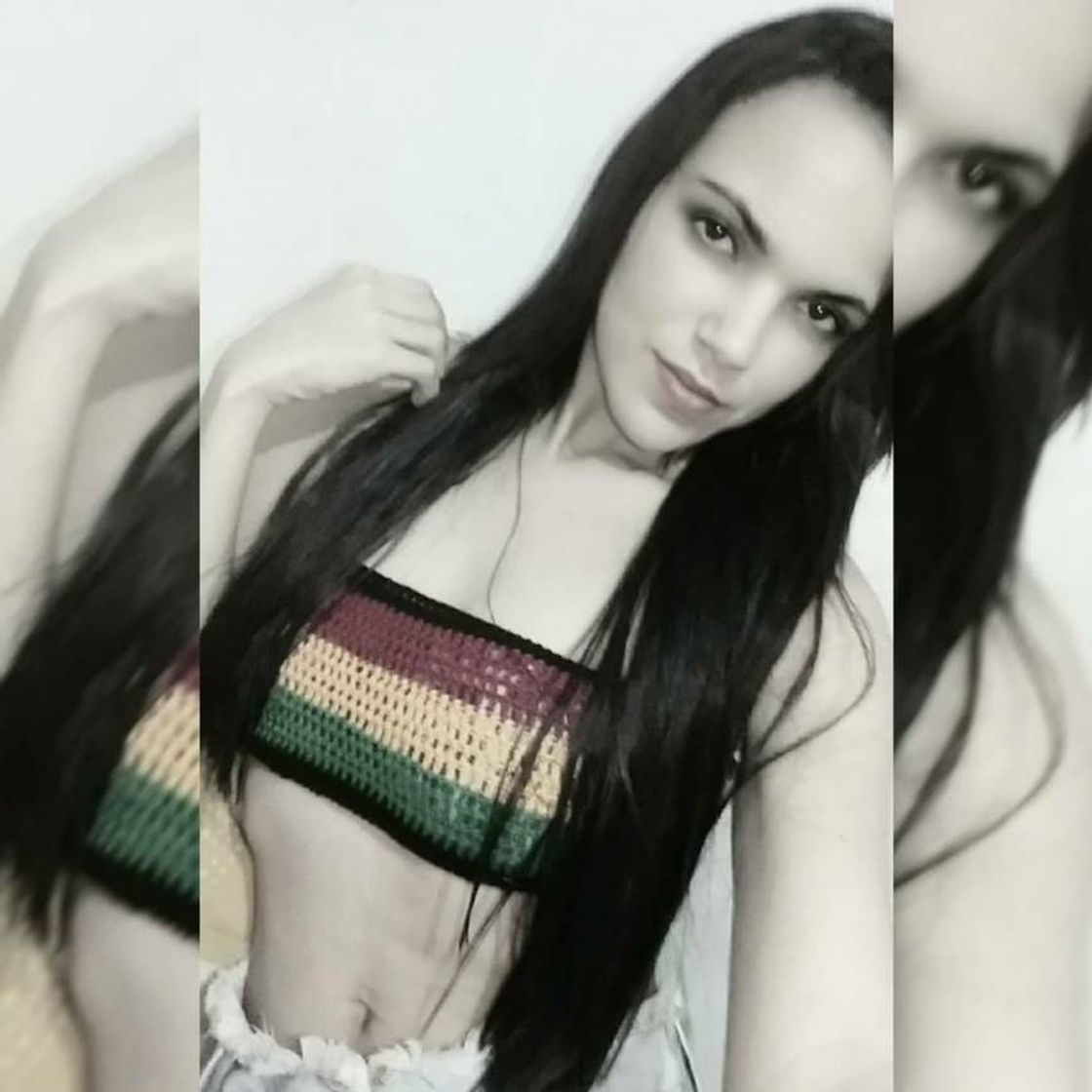 Fashion Top do reggae em crochê